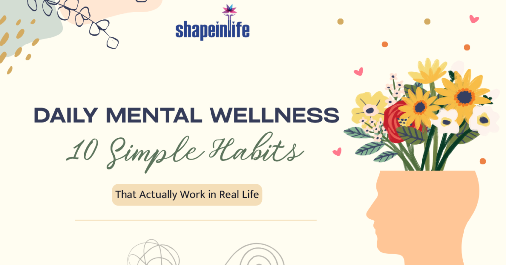 Daily habits for better mental health
